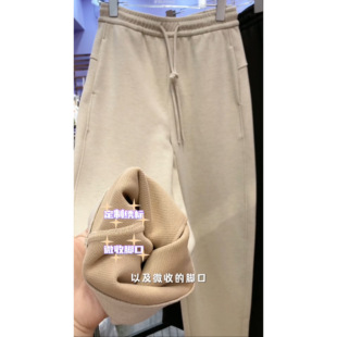 定制绣标 棉芭莎 松紧腰 秋冬9315高腰 微收脚口 女老爹裤