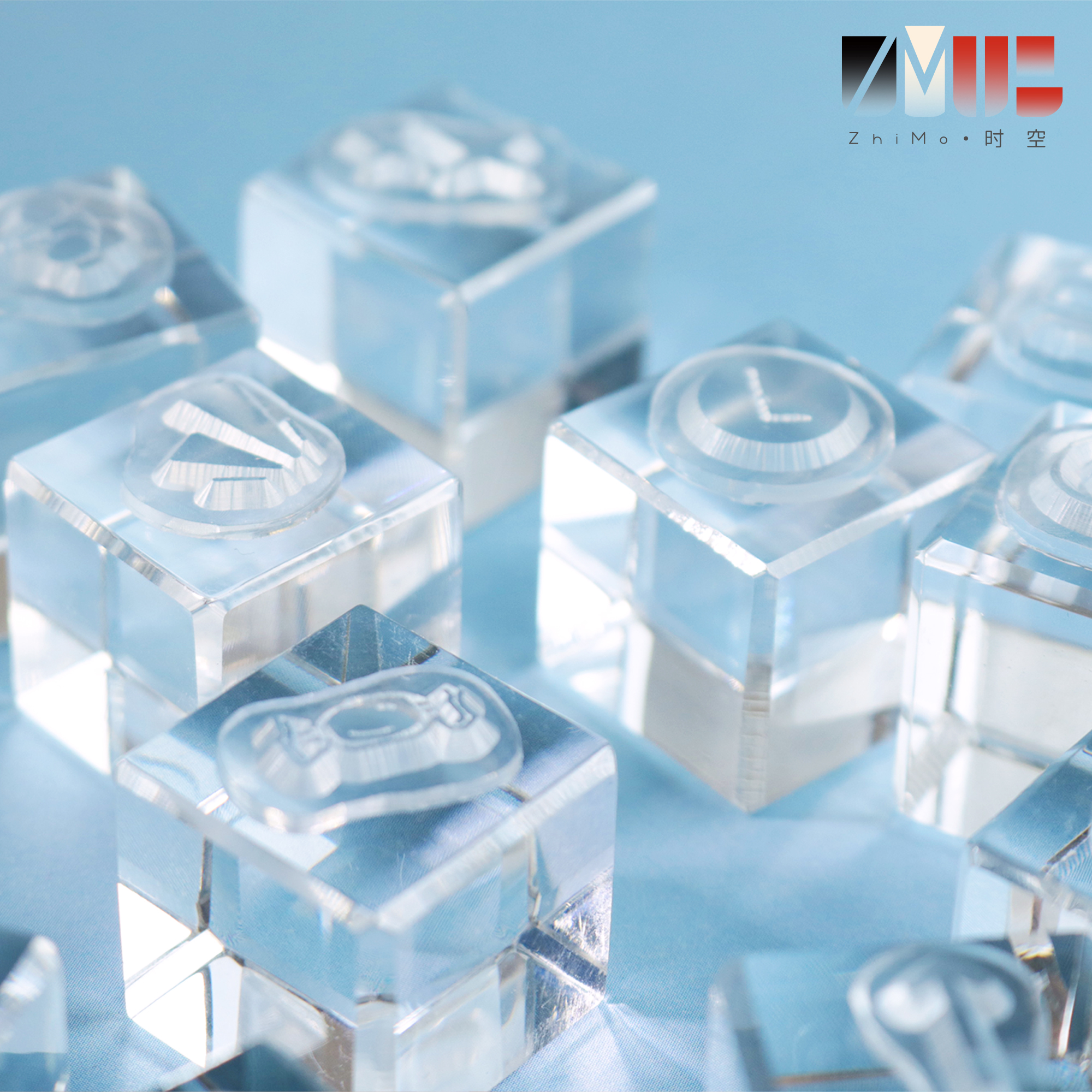 纸陌时空亚克力冰印章迷你简约