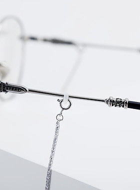 纯银眼镜链 女挂脖 眼镜挂链 挂绳 口罩链 高级不褪色