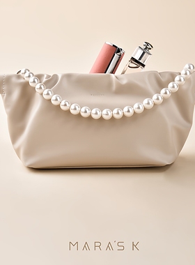 软糯云朵简约便携眼镜收纳包  奶油米色手拎斜跨挂包墨镜包手机包