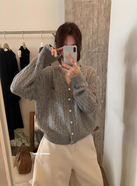 十三行imiss家高货！含30%羊毛~韩系小众刺绣设计百搭休闲针织衫