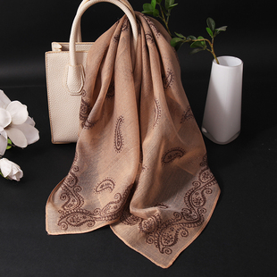 2025新款真丝羊毛丝巾女秋冬爆款透气绣花方巾大尺寸方巾披肩外搭