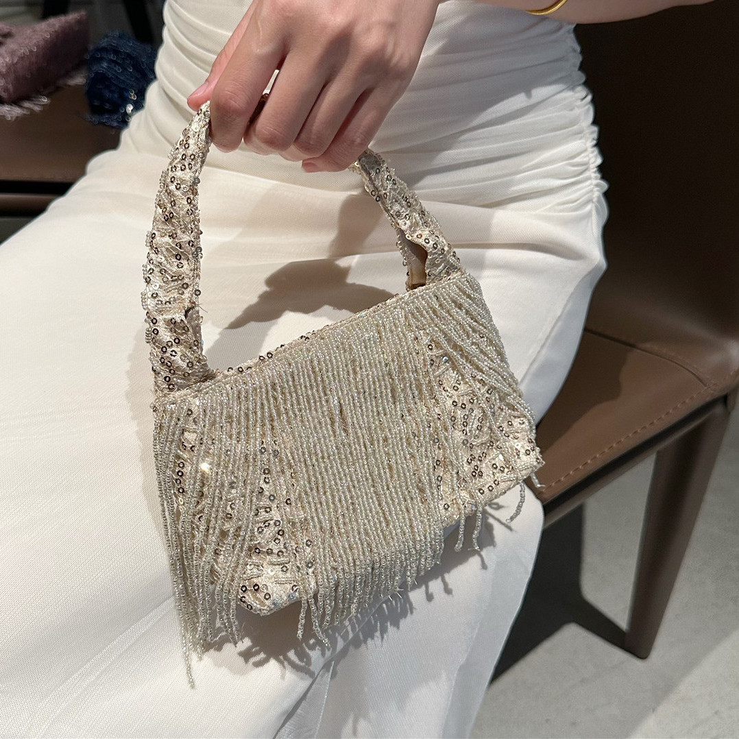 2026新中式纯手工钉珠包vintage