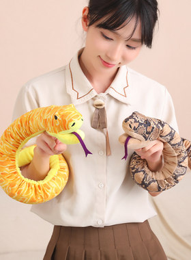 仿真蟒蛇手偶毛绒娃娃早教亲子互动玩偶幼儿园儿童表演布偶男女孩