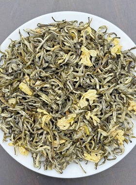 2025新茶茉莉飘雪5窨精品明前小芽鲜甜清爽型125克罐装