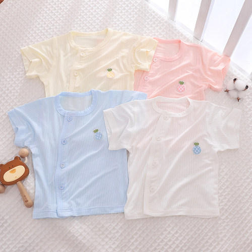 新生婴儿冰丝莫代尔半袖短袖薄款