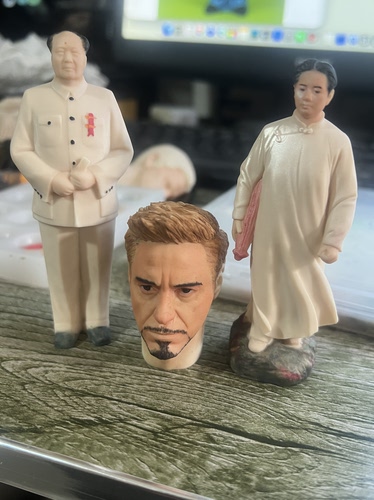 AI照片真人照片转3D建模2D转实物、伟人手办7.5厘米