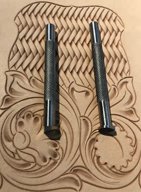 预订酷猫老师研发 多角度仿真编织纹皮雕印花工具