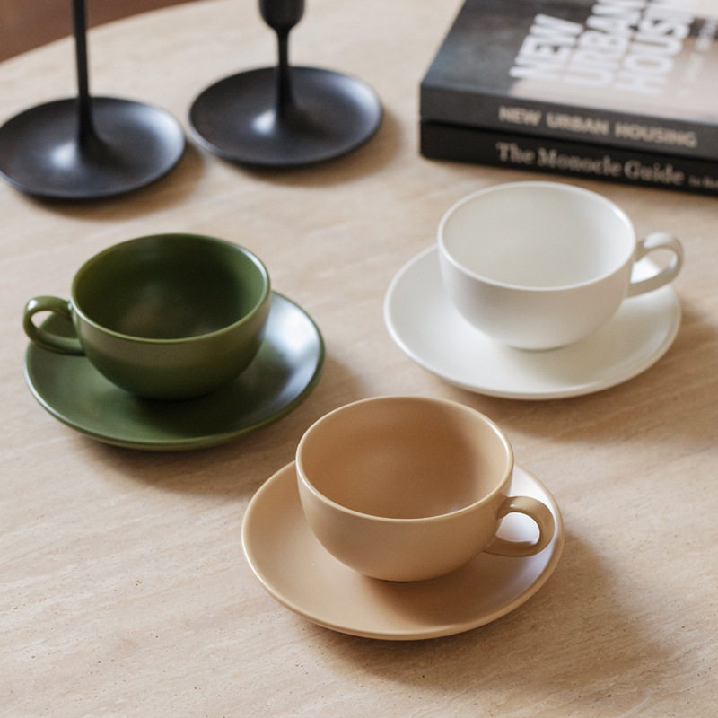 【叠白集】复古陶瓷咖啡杯中古风高级下午茶杯牛奶杯碟套装马克杯,餐饮具,马克杯,淘宝优惠券,粉丝福利购,淘宝优惠卷