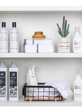 样板房间洗衣房阳台柜软装饰品卫生间香薰毛巾洗衣液卫浴套装摆件