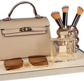 样板房衣帽间卧室衣柜意式极简包包收纳盒软装组合