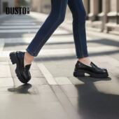 大东乐福鞋 休闲优雅粗跟中跟套脚圆头24Q1101 时尚 024秋季 新款