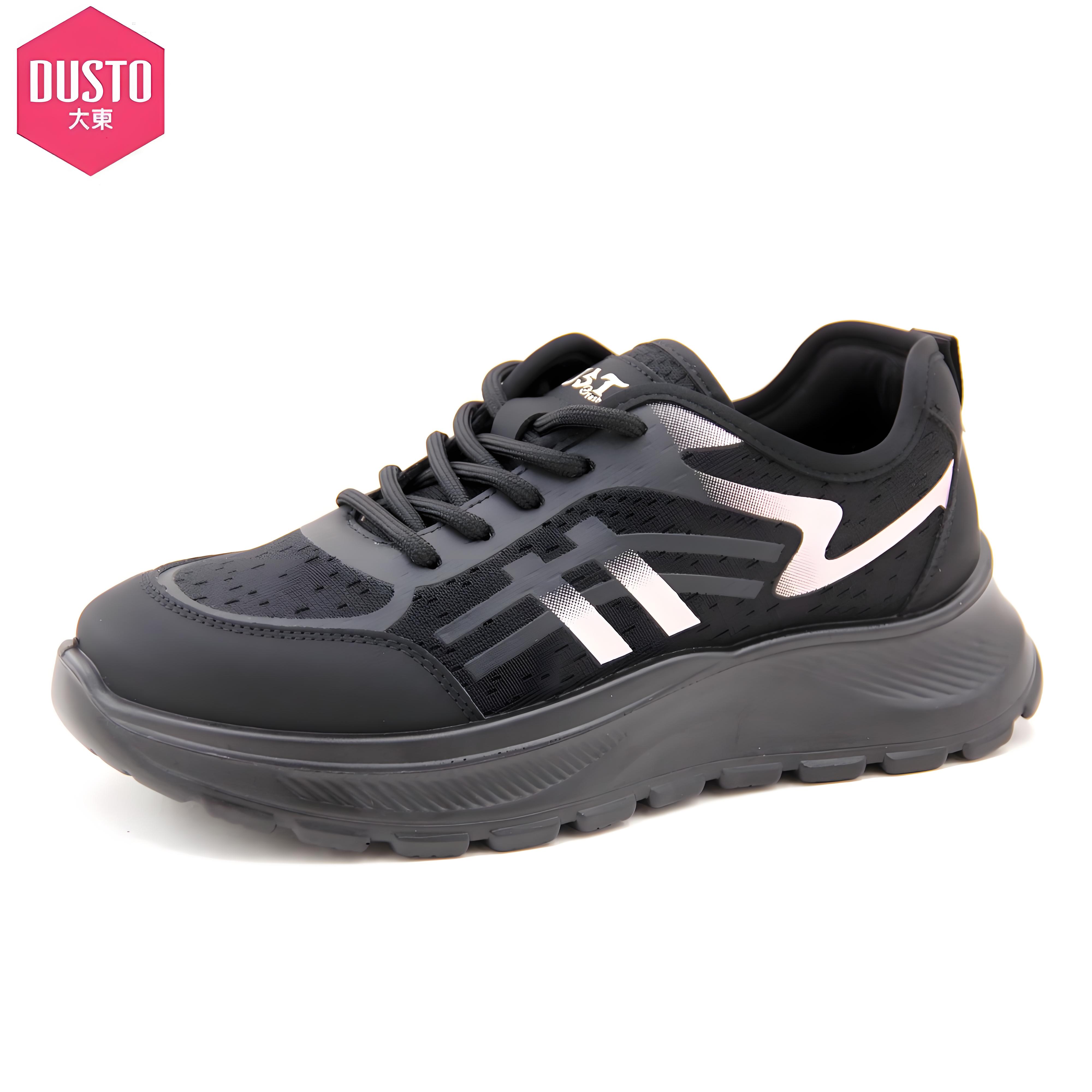 大东休闲鞋女鞋2025春季新款时尚运动平底中跟圆头系带女鞋面包鞋