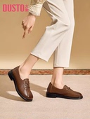 大东舒适妈妈鞋 23C8018清仓 圆头女鞋 23春季 休闲风中跟粗跟单鞋