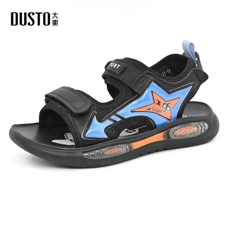 大东男童鞋24夏季新款休闲时尚魔术贴平底小学生中大凉鞋24X1303,童鞋/婴儿鞋/亲子鞋,凉鞋,淘宝优惠券,粉丝福利购,淘宝优惠卷