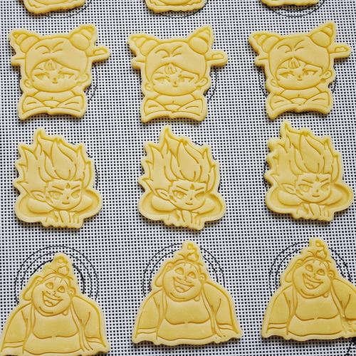 PLA材质3D饼干模具哪吒敖丙