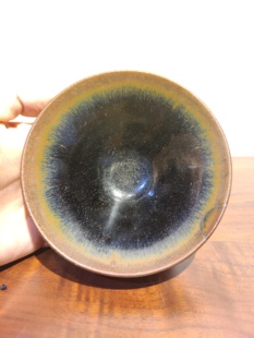 古器物包老到南宋 正宗水吉建窑黑釉兔毫盏 茶道大师级主人茶碗盏