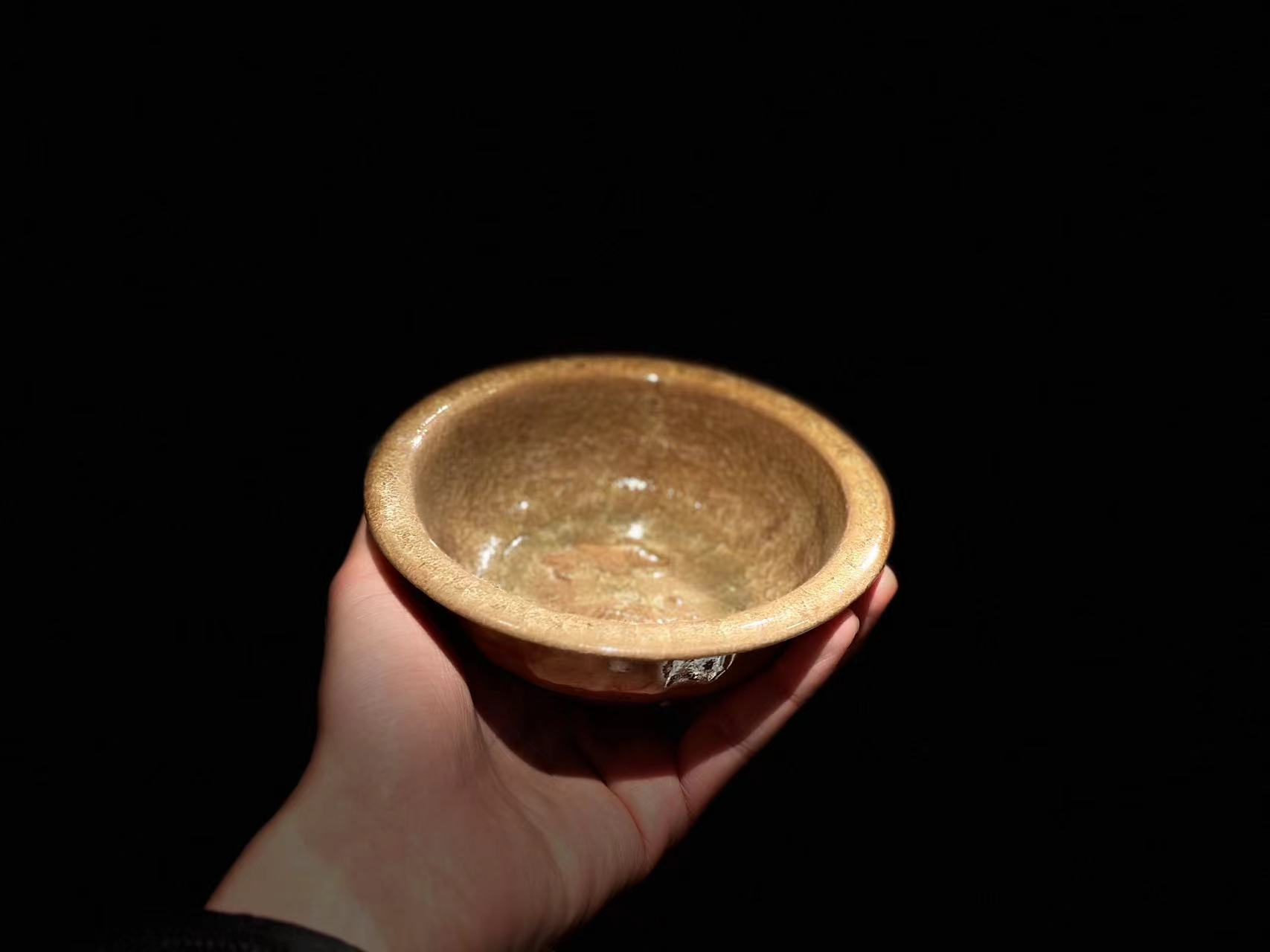 70年代仿宋龙泉青瓷文房笔洗 龙泉窑瓜棱双鱼盘 工夫茶道器壶承托
