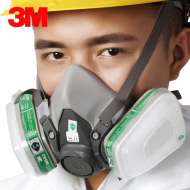 Bộ mặt nạ phòng độc 3M 6200+6004 Mặt nạ bảo vệ chính hãng Anti-Methylamine Anti-Amoniac Khí bụi công nghiệp mặt nạ lọc khí mat na chong doc