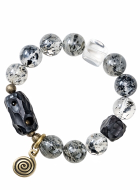 非鱼之家个性水晶串珠手链手饰