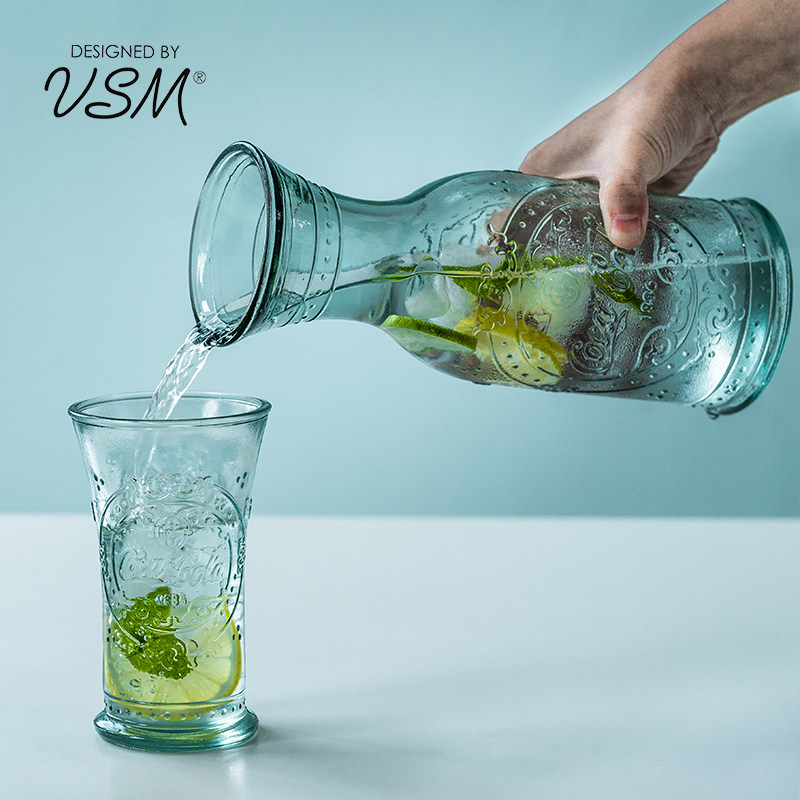 冷水壶西班牙进口vsm家用冰箱复古透明玻璃壶夏天水果凉茶饮料桶,餐饮具,冷水壶,淘宝优惠券,粉丝福利购,淘宝优惠卷