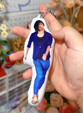 蓝色妖姬切尔西搞笑发声玩偶挂件人物照片来图定制情人节礼物恶搞