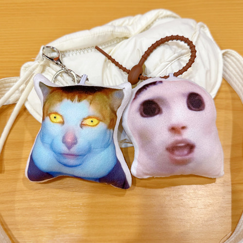 毛绒挂件来图定制填充饱满