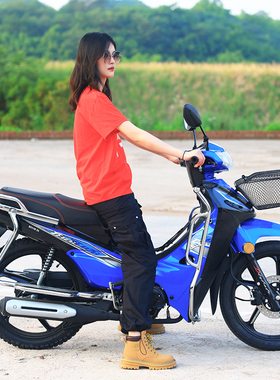 国4电喷泰本款凯撒牌宗ZS申110动力男女代步燃油弯梁摩托车可上牌