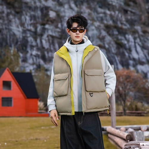 2025冬季保暖羽绒大码情侣马甲