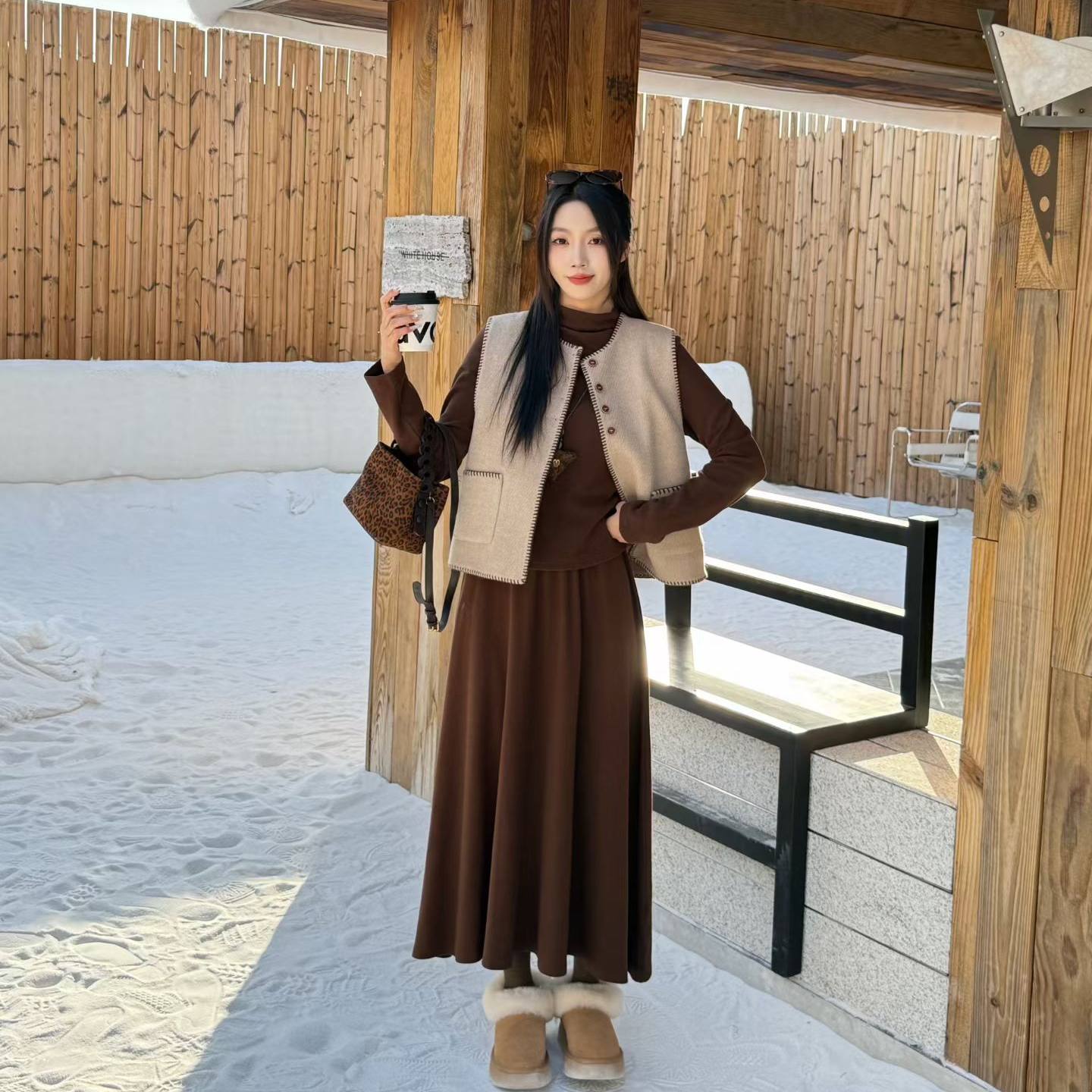 victory2韩版时尚套装女冬季新款马甲外套+t恤+半身裙小众三件套,女装/女士精品,时尚套装,淘宝优惠券,粉丝福利购,淘宝优惠卷