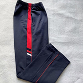 红色侧边宽杠直筒加绒加厚冬款 夏薄款 春秋季 藏青中小学生校服长裤