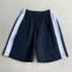 同款 五分裤 藏蓝色拼接白宽杠宽松纯棉透气校服短裤 中小学生夏季