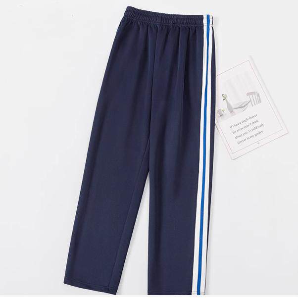 定做高中小学生藏青色校服裤子拼宽白条压一道蓝条直筒校裤冬季,童装/婴儿装/亲子装,校服/园服,淘宝优惠券,粉丝福利购,淘宝优惠卷