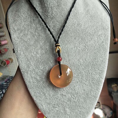 平安扣乌青受惊纯手工打造吊坠