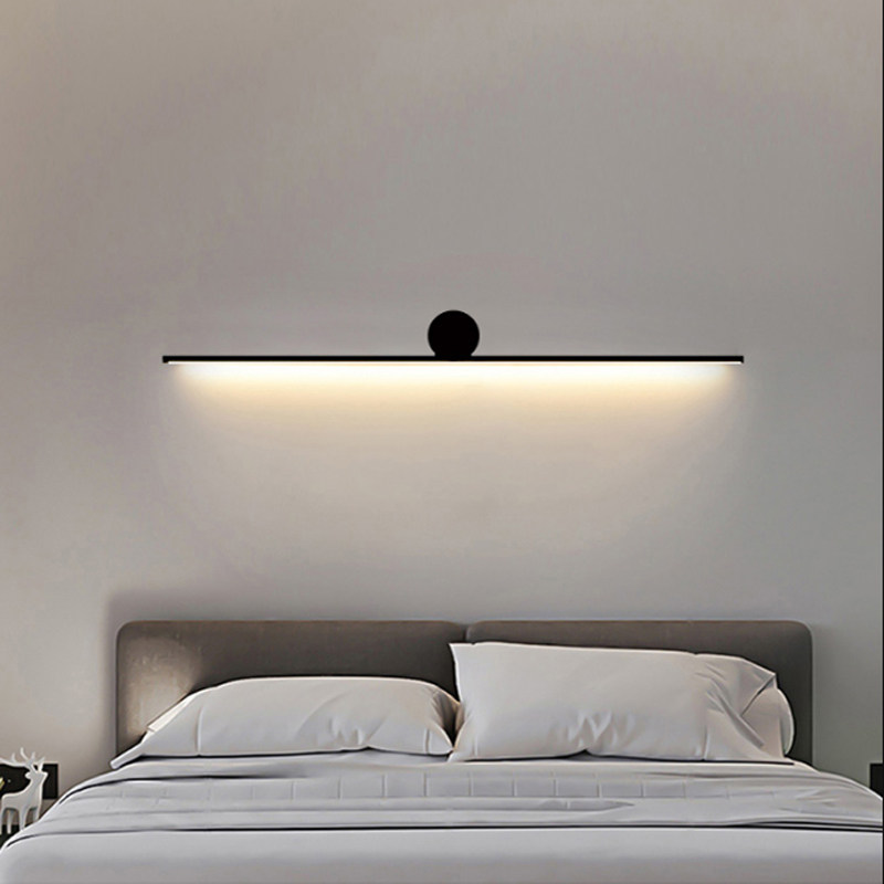北欧轻奢长条床头壁灯镜前灯样板房客厅背景线条壁画灯店铺招牌灯,家装灯饰光源,壁灯,淘宝优惠券,粉丝福利购,淘宝优惠卷