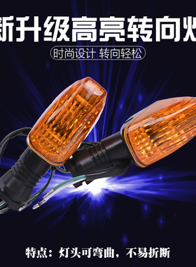 适用川崎大牛ZX10R Z1000 ER6N KLE650 ZX6R 636摩托车前后转向灯