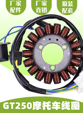 适用晓星GT250R GTR250 GV250 GV650R摩托车发动机磁电机发电线圈