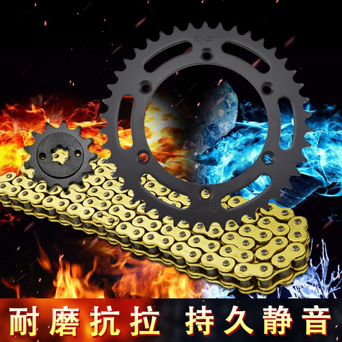 tsr200摩托车配件后前后牙盘链条
