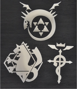 钢之炼金术师 钢炼金属贴 爱德华艾尔人造人动漫手机电脑金属贴纸