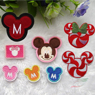 饰贴diy布艺 饰补丁修补贴手帐装 熨烫背胶布贴B101卡通衣服鞋 帽装