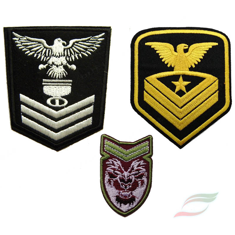 背胶布贴刺绣徽章鹰军衔军迷胸章臂章标志衣服装饰服装补丁贴a617