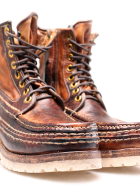 VISVIM UNCLE GUI 2024ss 新品泥染做旧马丁复古手工固特异潮靴男