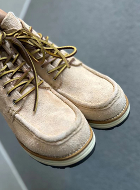 visvim uncle gui鹿绒皮手工固特异厚底减震鞋百搭马丁工装男靴潮
