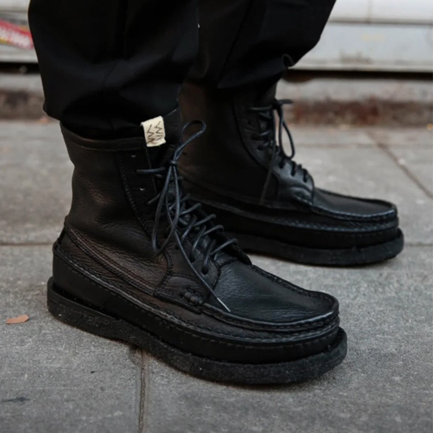 visvim uncle gui 新款秋冬日潮CHEEKAG百搭增高厚底鹿皮工装靴男