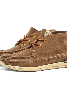 visvim uncle gui  秋季透气休闲反绒鹿皮牛皮软木鞋FBT流苏潮 男