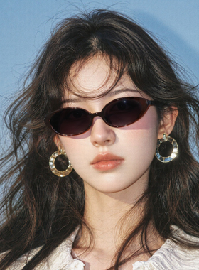 复古猫眼小框UV400防紫外墨镜