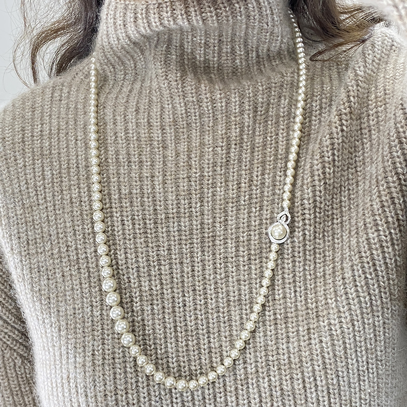 高级感 宝葫芦坠饰 淡水珍珠长项链毛衣链