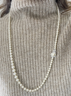 高级感 宝葫芦坠饰 淡水珍珠长项链毛衣链