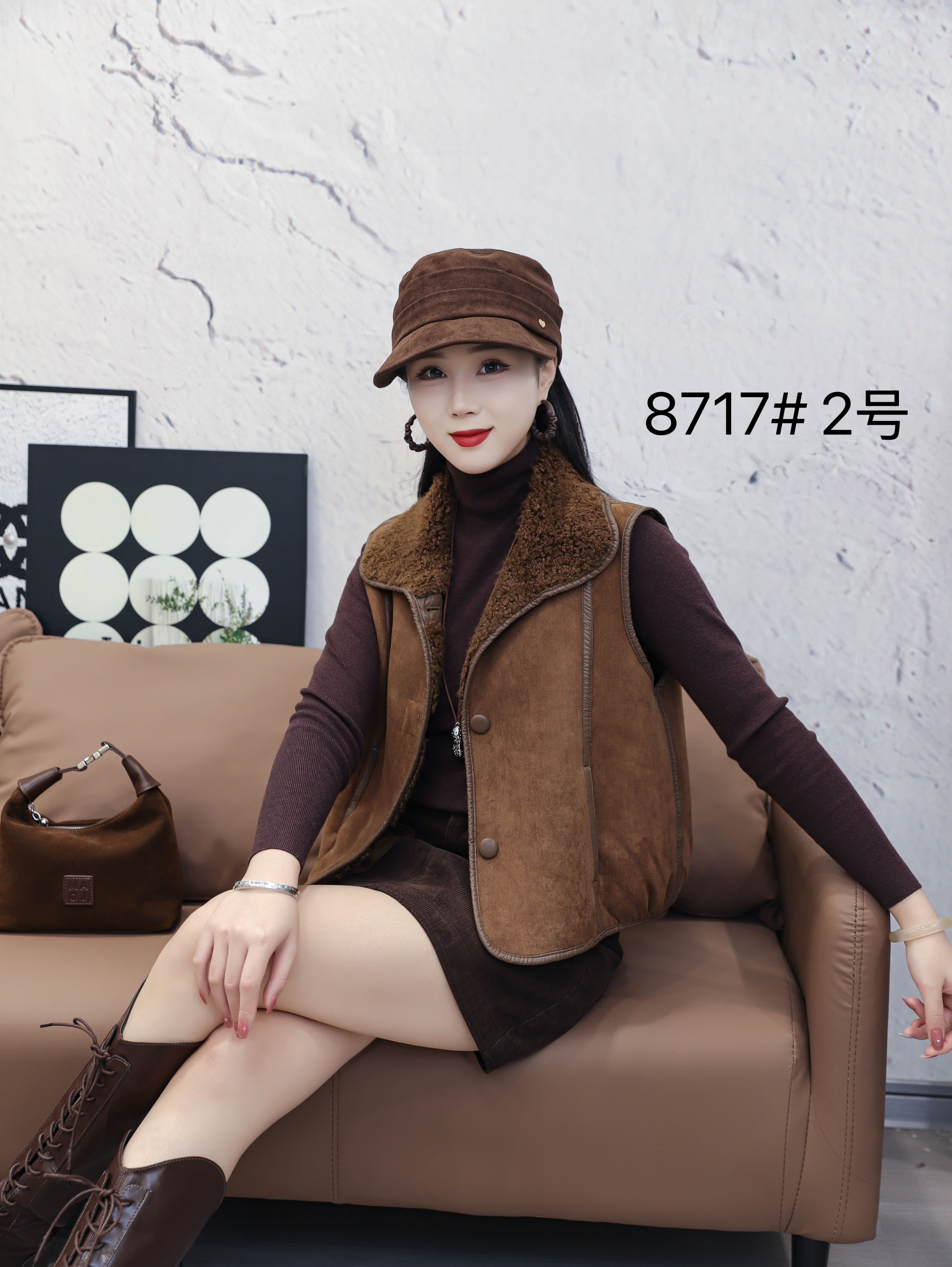 2025年冬季新款翻领羊羔毛马甲女皮毛一体保暖宽松显瘦外套上衣潮,女装/女士精品,马夹,淘宝优惠券,粉丝福利购,淘宝优惠卷