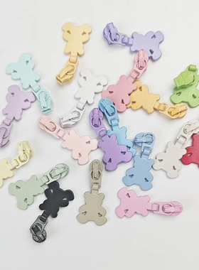 正品YKK彩色小熊拉链头3号服装拉链头羽绒服外套包包DIY高档配件